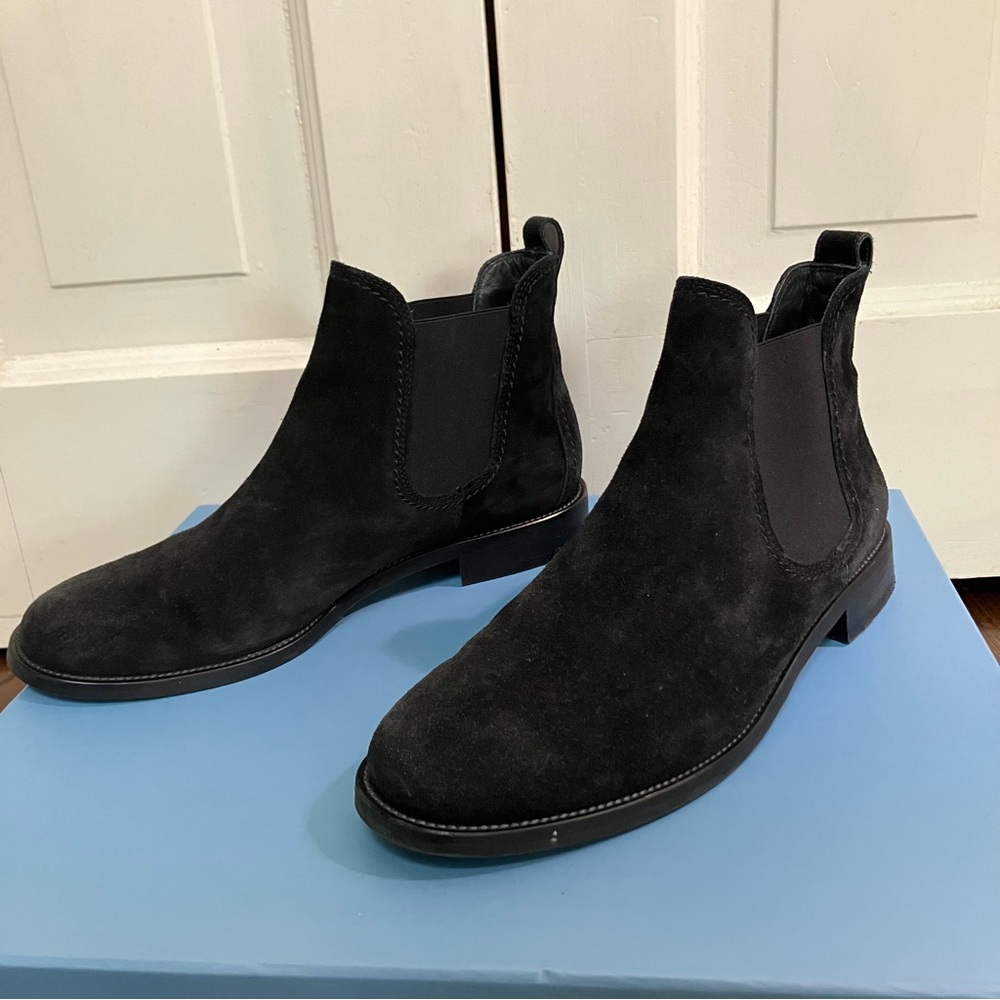 Paul Green Black Suede Ankle Booties 8